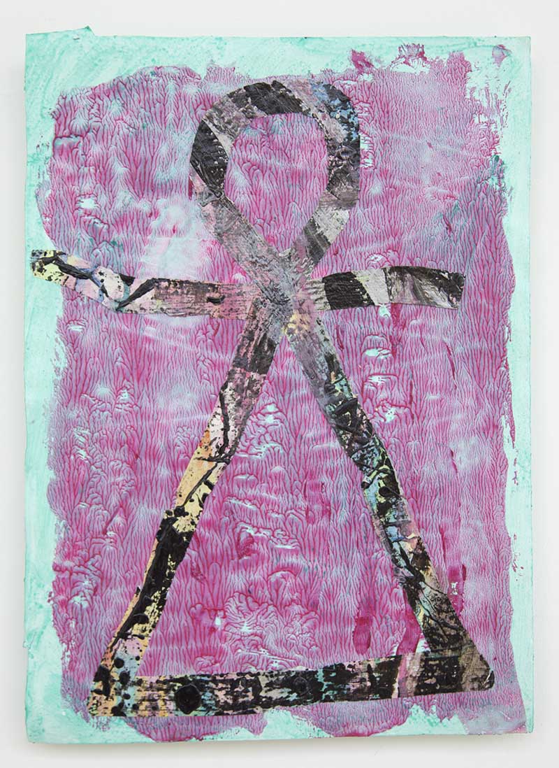 Jonathan Kelly - Tanit 25 - Acrylic on Paper on Board - 35x47cm